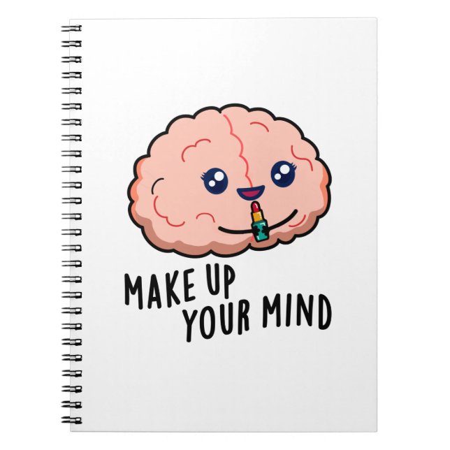 Carnet Décidez-vous Cerveau Drôle Jeu de Mots  (Devant)