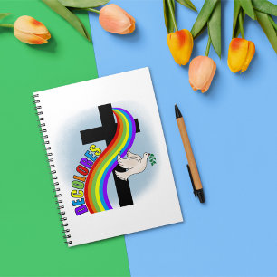 Carnet DeColores Cursillo Arc-en-ciel avec Croix et Paix 