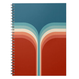 Carnet Décor à double arc de style rétro coloré