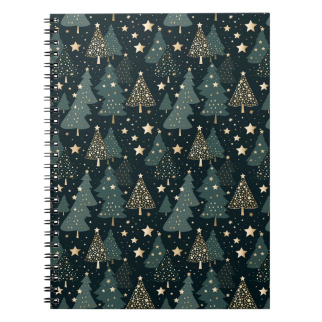 Carnet Décor de Motif Gold Tree (Devant)