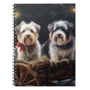 Carnet Décor de Noël du Biewer Terrier Snowy Sleigh