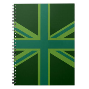 Carnet Décor turquoise vert Royaume-Uni Union Jack