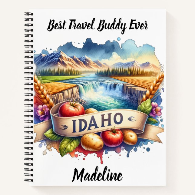 Carnet Découvrez la beauté de la moisson de l'Idaho ! (Devant)
