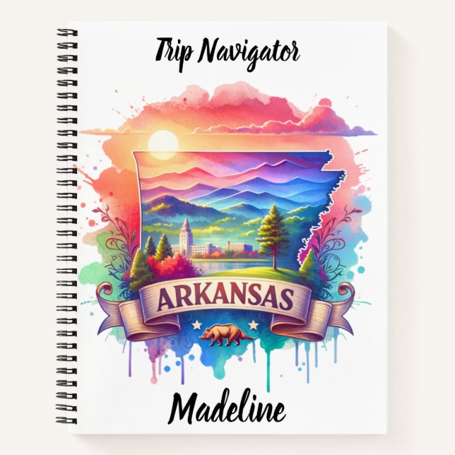 Carnet Découvrez la beauté vibrante de l'Arkansas au couc (Devant)