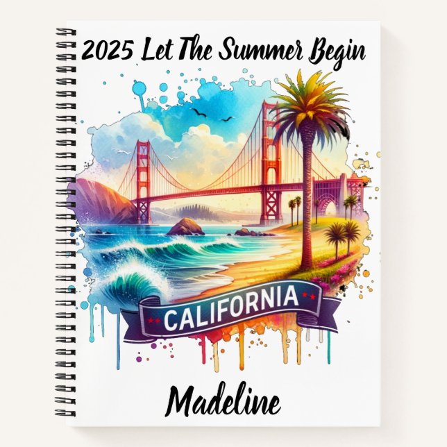 Carnet Découvrez la Californie vibrante au pont emblémati (Devant)