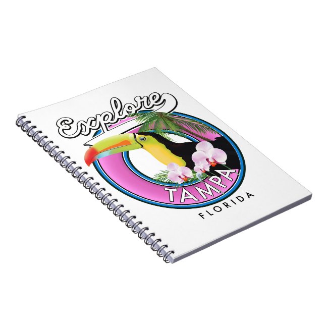 Carnet Découvrez le logo rétro de Tampa Floride (Côté Droit)