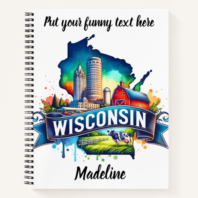 Carnet Découvrez les attractions animées du Wisconsin ! (Devant)
