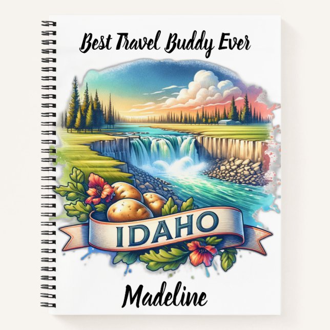 Carnet Découvrez les superbes chutes d'Idaho (Devant)