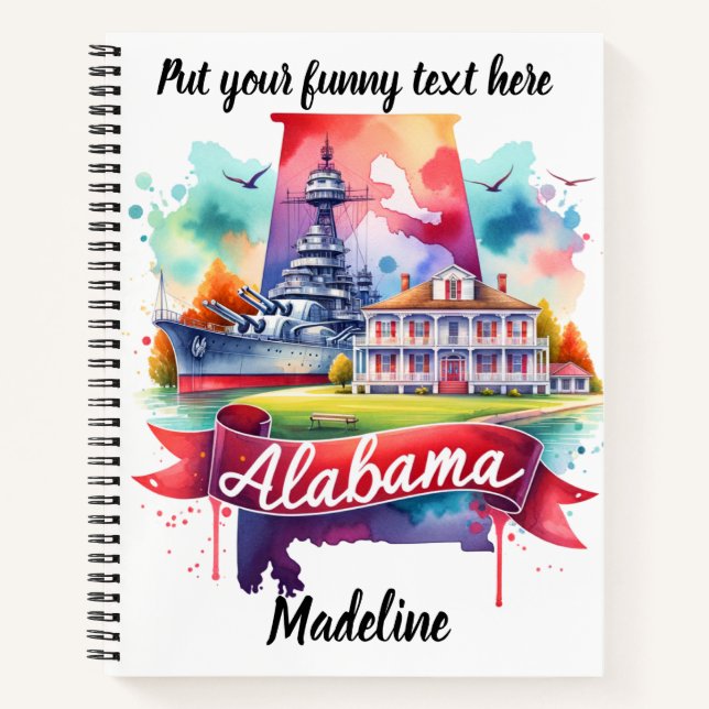 Carnet Découvrez l'histoire et les paysages de l'Alabama (Devant)