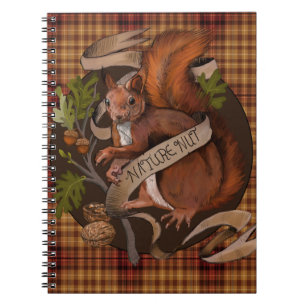 Carnet d'écureuil de la nature