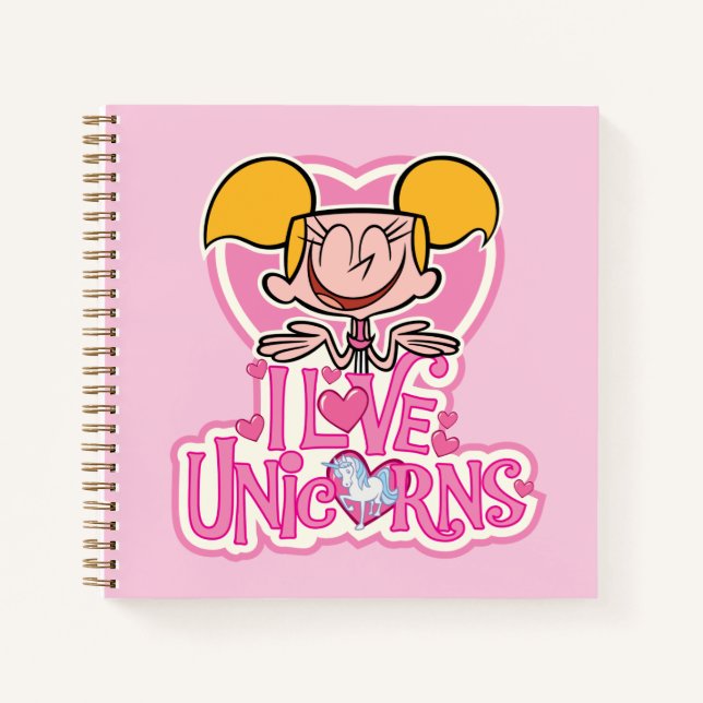 Carnet Dee Dee - I Love Unicorns (Devant)
