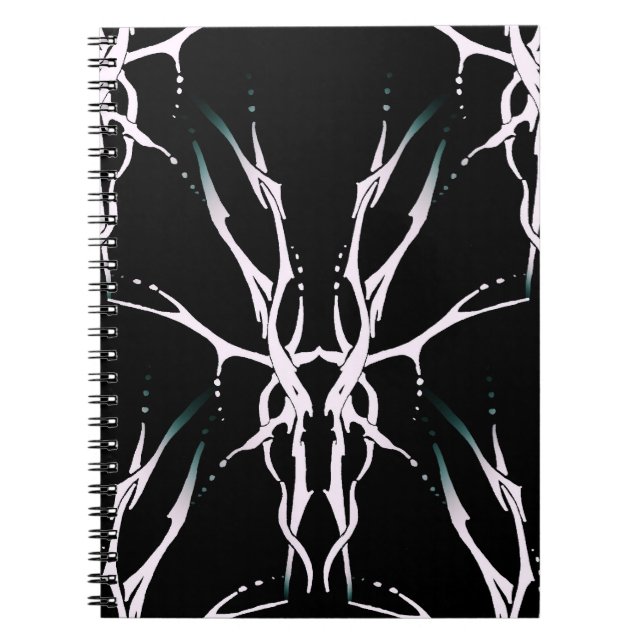 Carnet Deer Skull Tribal Design for deer Hunters white (Devant)