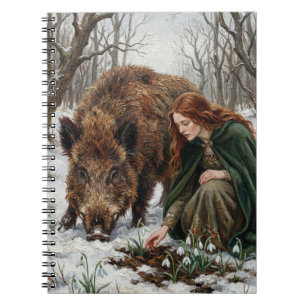 Carnet Déesse celtique & Sanglier