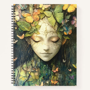 Carnet Déesse de la forêt enchantée avec papillons (2)