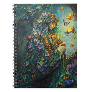 Carnet Déesse de la forêt enchantée avec papillons (3)
