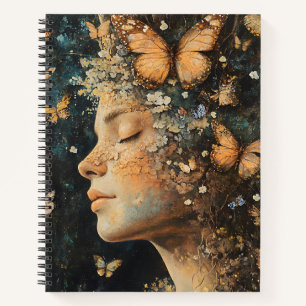 Carnet Déesse de la forêt enchantée avec papillons (4)