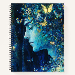 Carnet Déesse de la forêt enchantée avec papillons (7)