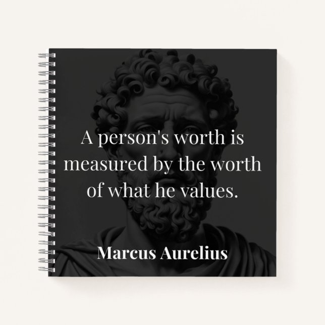 Carnet Définir une valeur : Marcus Aurelius sur les valeu (Devant)
