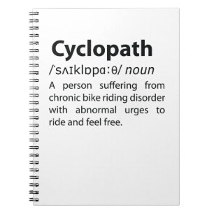 Carnet Définition de dictionnaire amusant Cyclopath