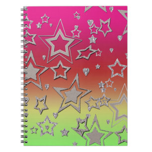 Carnet Dégradé de Noël parties scintillant brillant confe