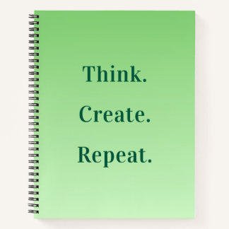 Carnet Dégradé de Sage Moderne Motivationnel Personnalisé
