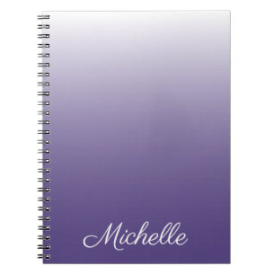 Carnet dégradé personnalisé ombre Ultra Violet