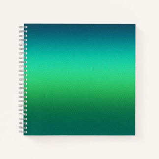 Carnet Dégradé Vert Sarcelle Abstrait Fond Moderne