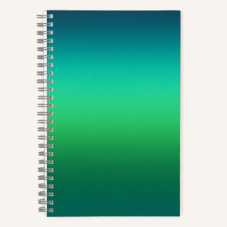 Carnet Dégradé Vert Sarcelle Abstrait Fond Moderne