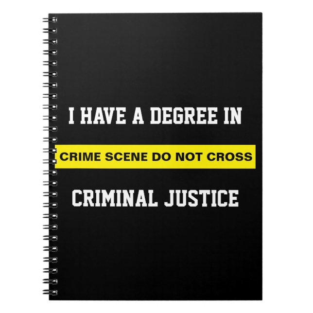 Carnet Degré dans la justice pénale (Devant)