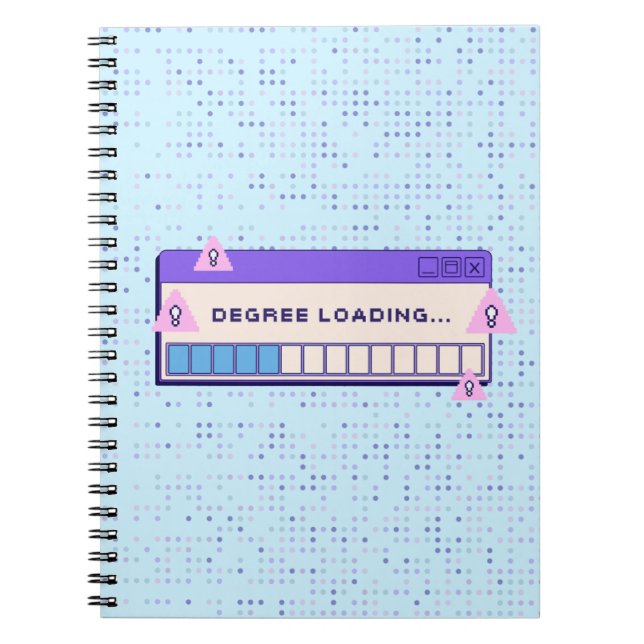 Carnet "Degré de chargement..." Collège numérique/pixel (Devant)