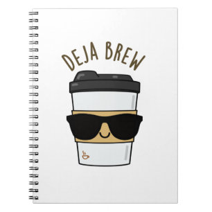 Carnet Deja Brew Funny Coffee Pun