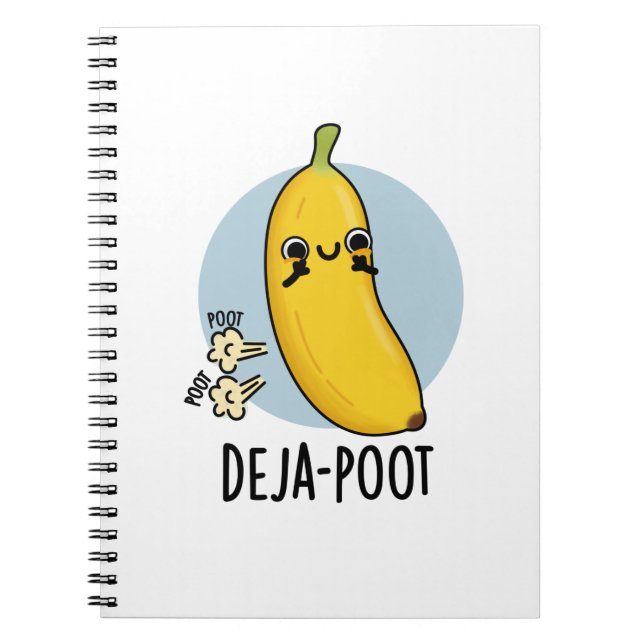 Carnet Déjà-pété Blague Banane Double Pet Drôle (Devant)