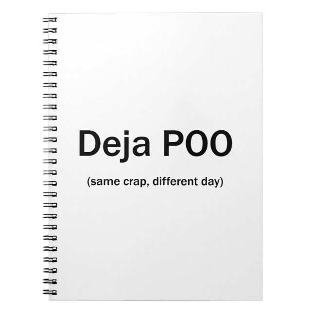 Carnet Deja Poo (Devant)