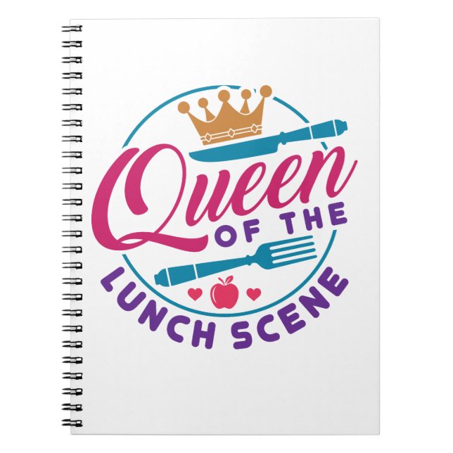 Carnet Déjeuner Dame Reine de la scène du déjeuner (Devant)