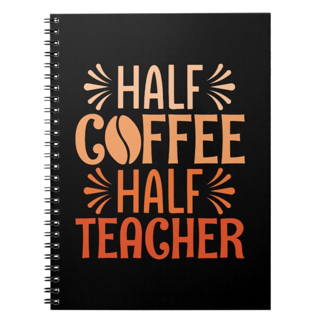 Carnet Demi-café Demi-enseignant (Devant)
