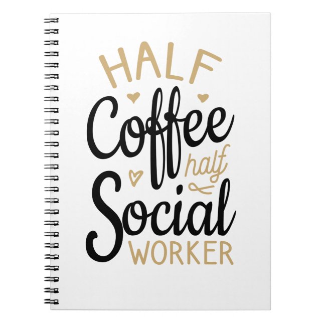 Carnet Demi café moitié travailleur social (Devant)