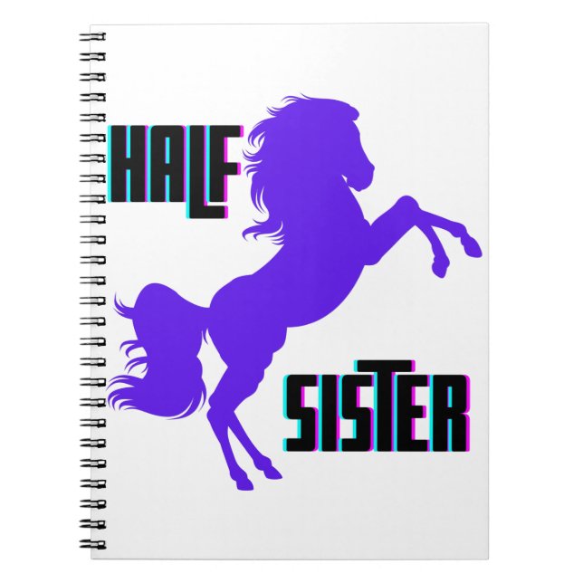 Carnet Demi-Soeur Pony Violet frère (Devant)