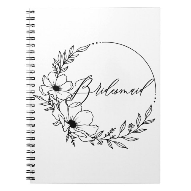 Carnet demoiselle d'honneur (Devant)