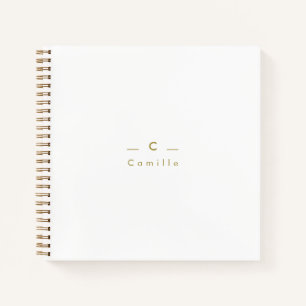 Carnet Demoiselle d'honneur Moderne Minimaliste