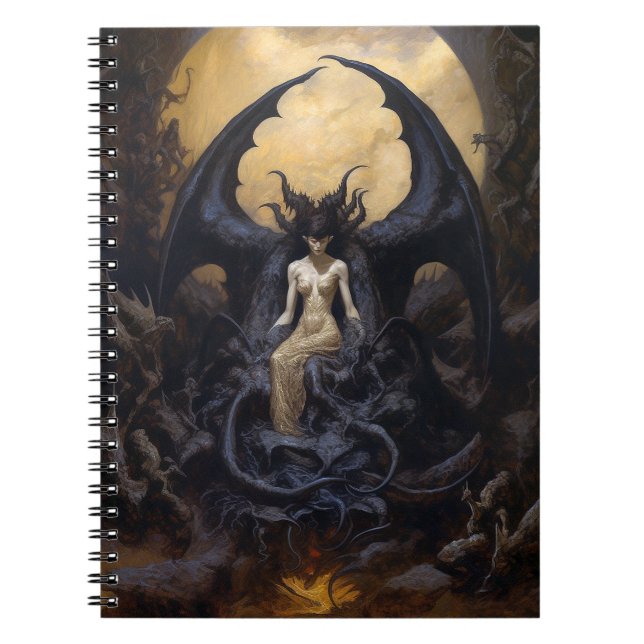 Carnet Démoness Imaginaire foncé Goth Art gothique (Devant)