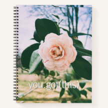 Carnet d'encouragement floral pour les femmes de t
