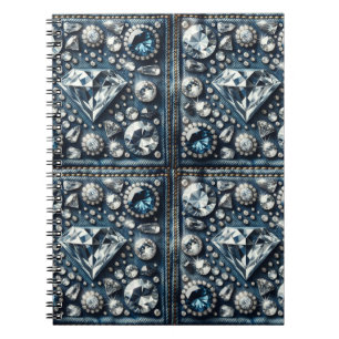 Carnet Denim & Diamonds Bling Bijou Glamour