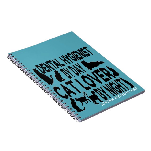 Carnet Dental Hygienist Lots Chats CUSTOM (Côté Droit)