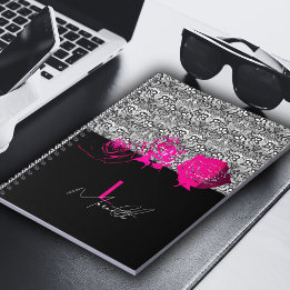 Carnet Dentelle Chic & Roses Personnalisés