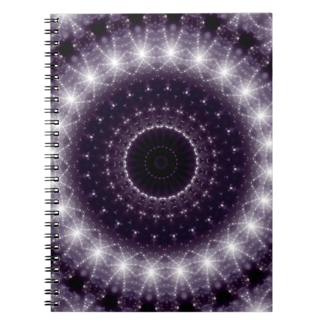 Carnet Dentelle ronde noire et blanche fantaisie (Devant)