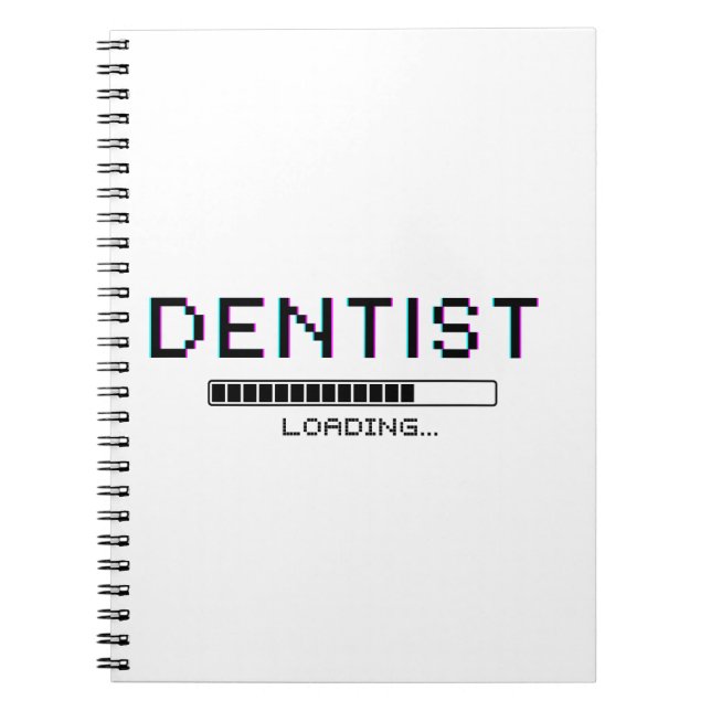 Carnet Dentist Loading Glitch Pixel Humor (Devant)
