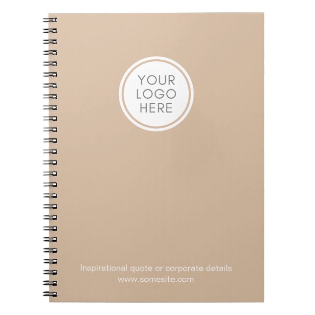 Carnet d'entreprise avec logo et informations comm (Devant)