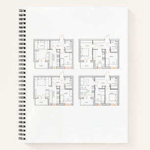 Carnet d'entreprise avec plan directeur