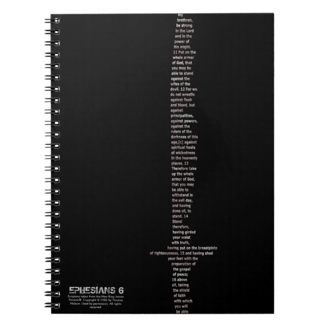 Carnet d'épée d'Ephesians 6 (Devant)