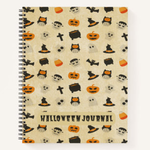 Carnet Déplaisant Cute Halloween Thème Motif